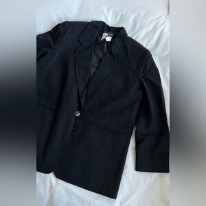 Black wool blazer